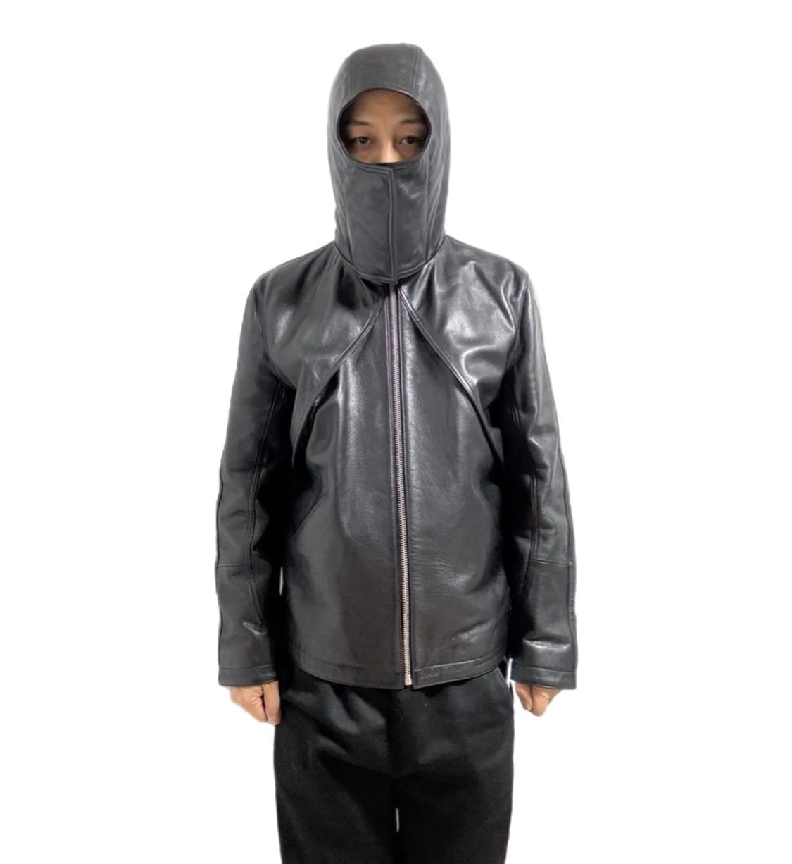 FLANEUR 닌자 스쿠다이버 바라클라바 카우레더자켓 상품이미지1