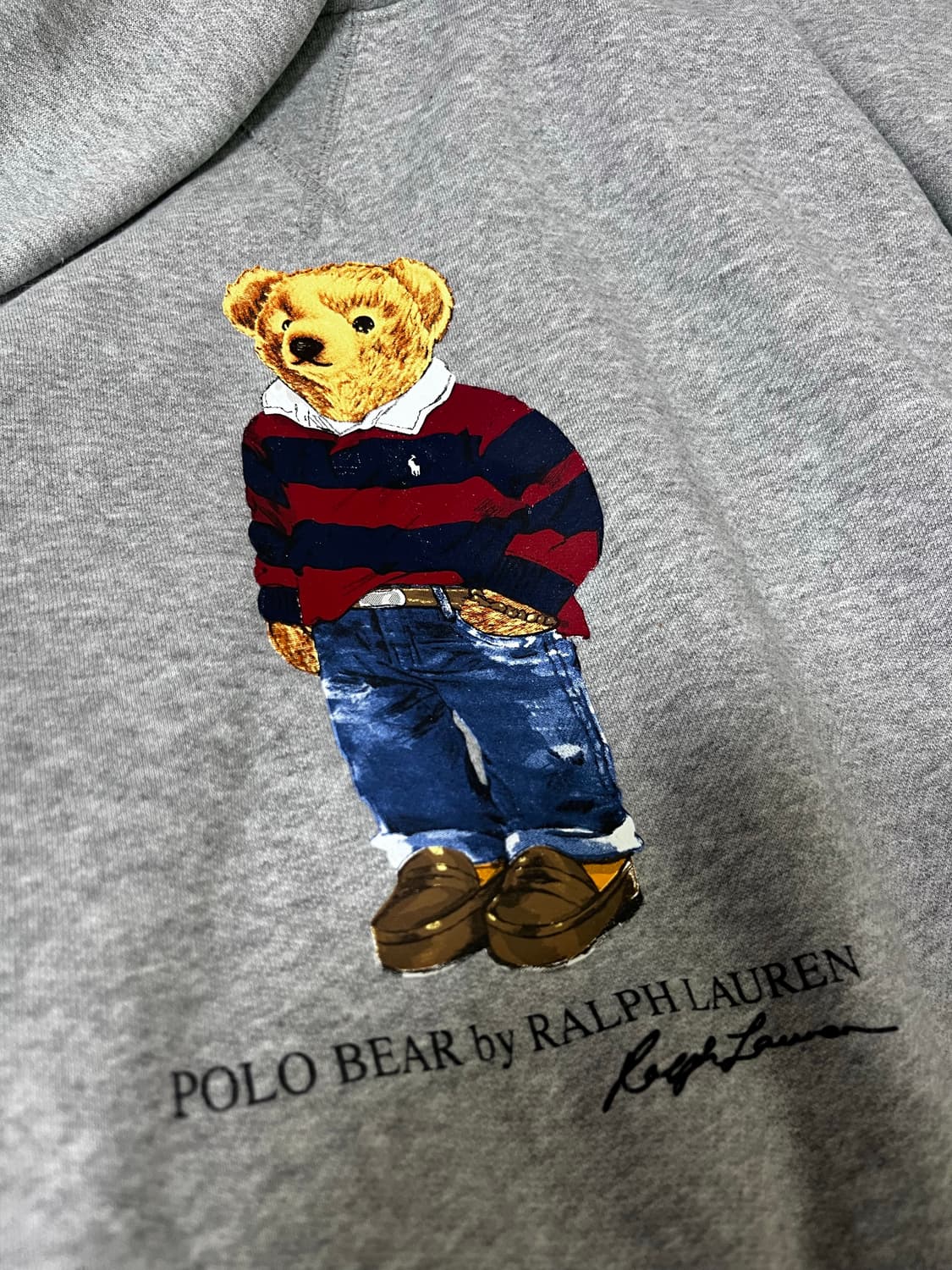 폴로 베어 후드티 후디 그레이 상품이미지3