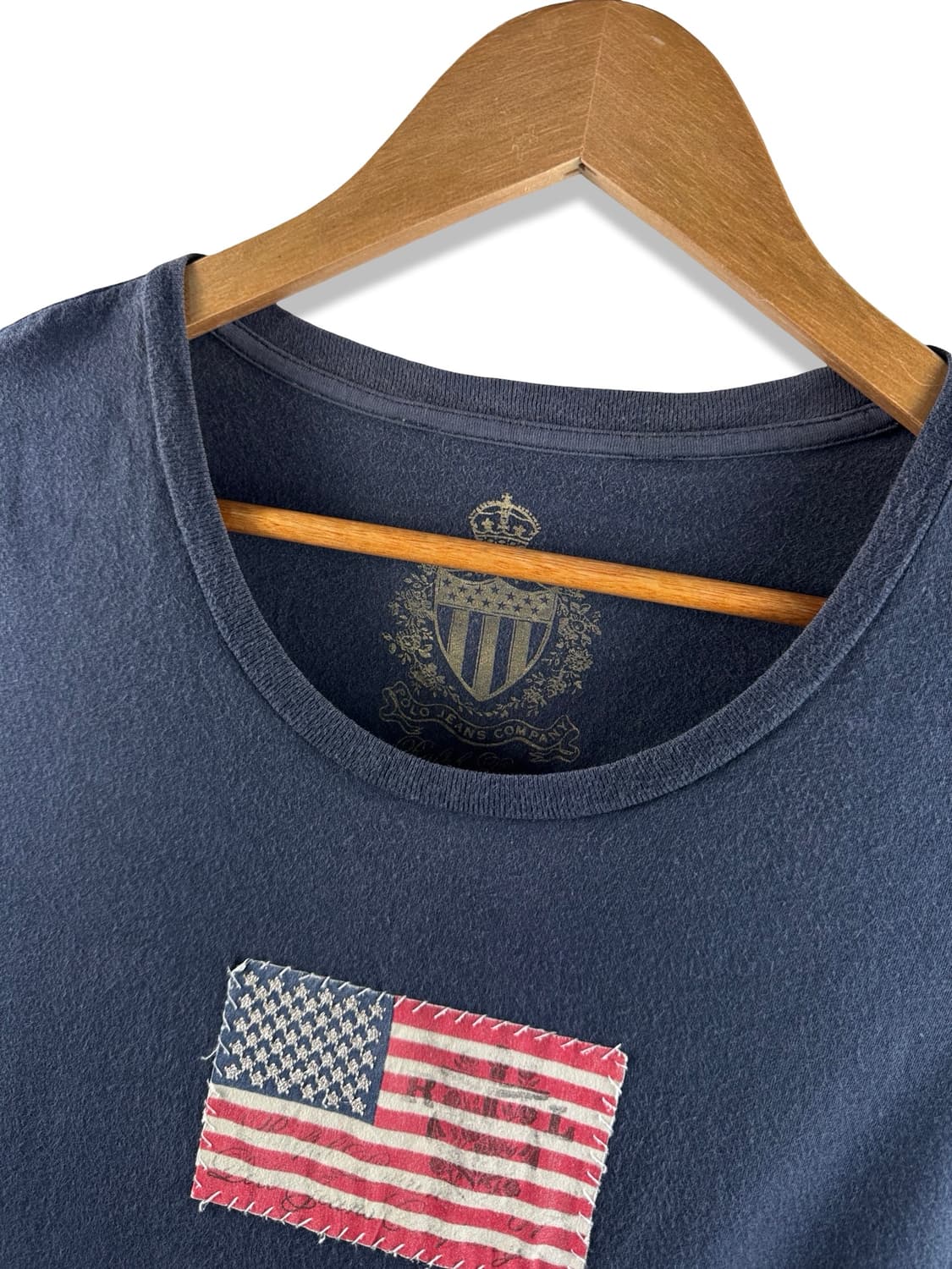 폴로진스컴퍼니 네이비 성조기 딱붙 티셔츠2629 상품이미지4