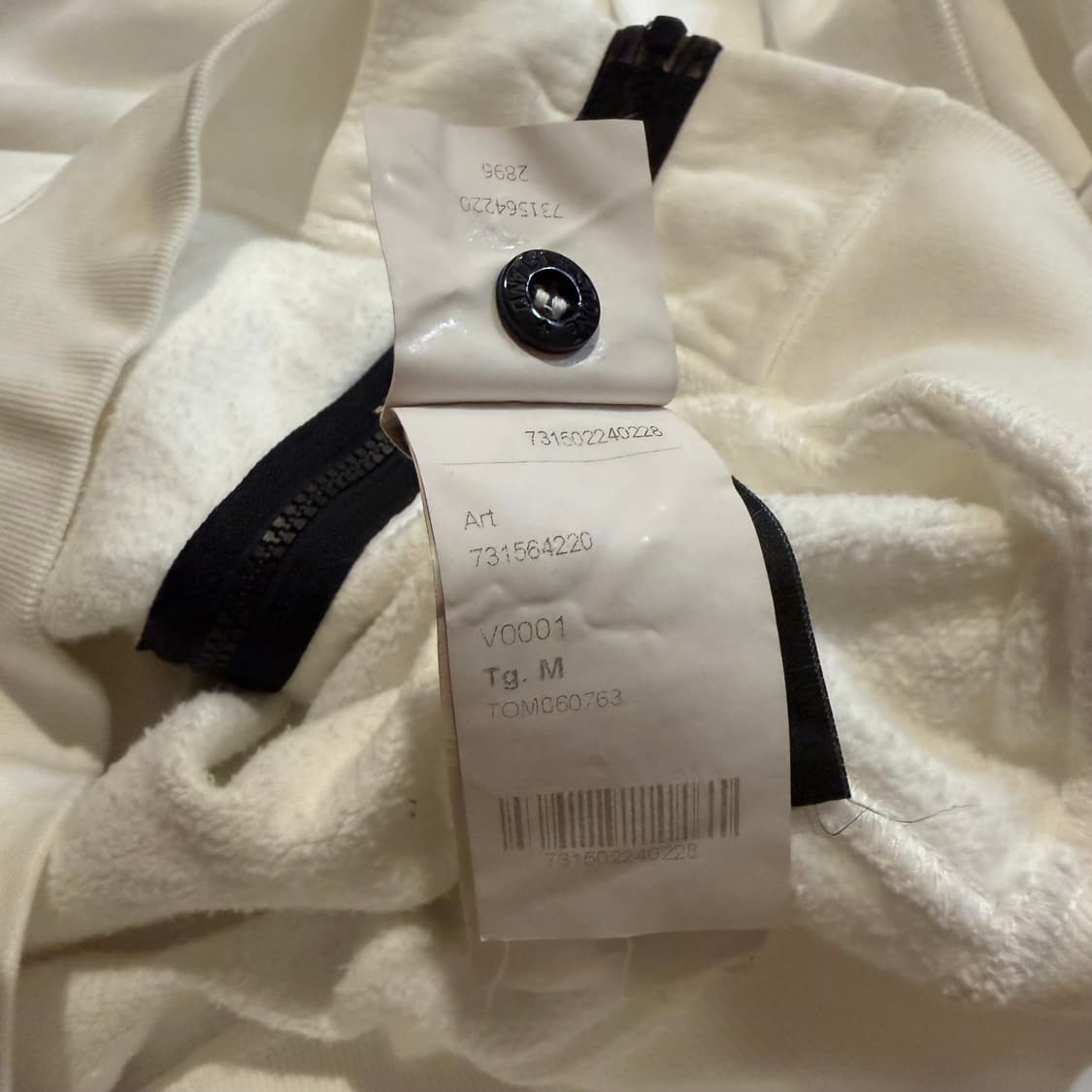 STONE ISland 화이트 와펜 후드집업 상품이미지5