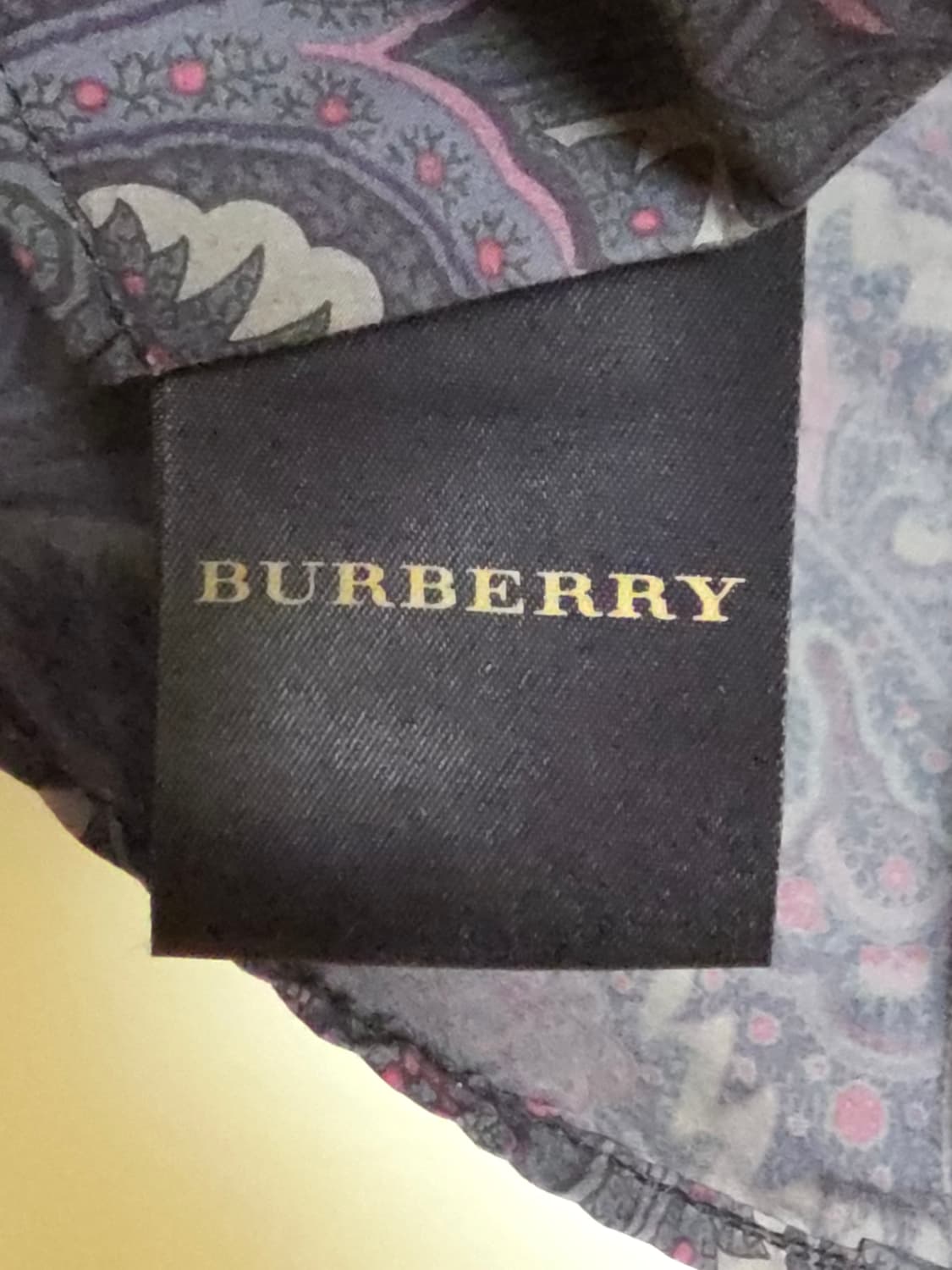 버버리 다크 페이즐리 100% 실크 셔츠 [Made in Italy] 상품이미지7