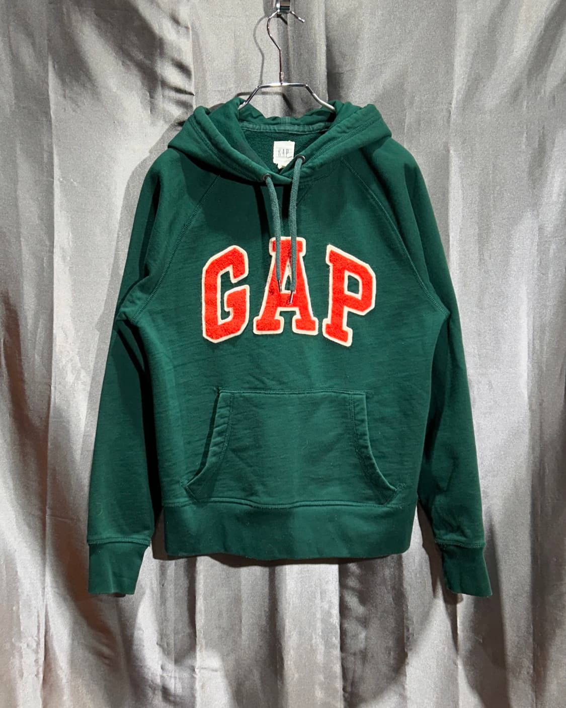 XS GAP 갭 아카이브 빅로고 그린 후드티 상품이미지2