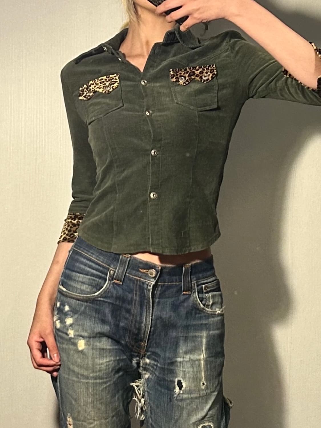 leopard y2k jacket 상품이미지1