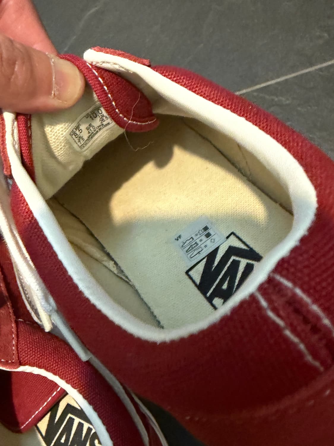 반스 올드스쿨 레이싱 레드(Vans Old Skool Racing Red 상품이미지3