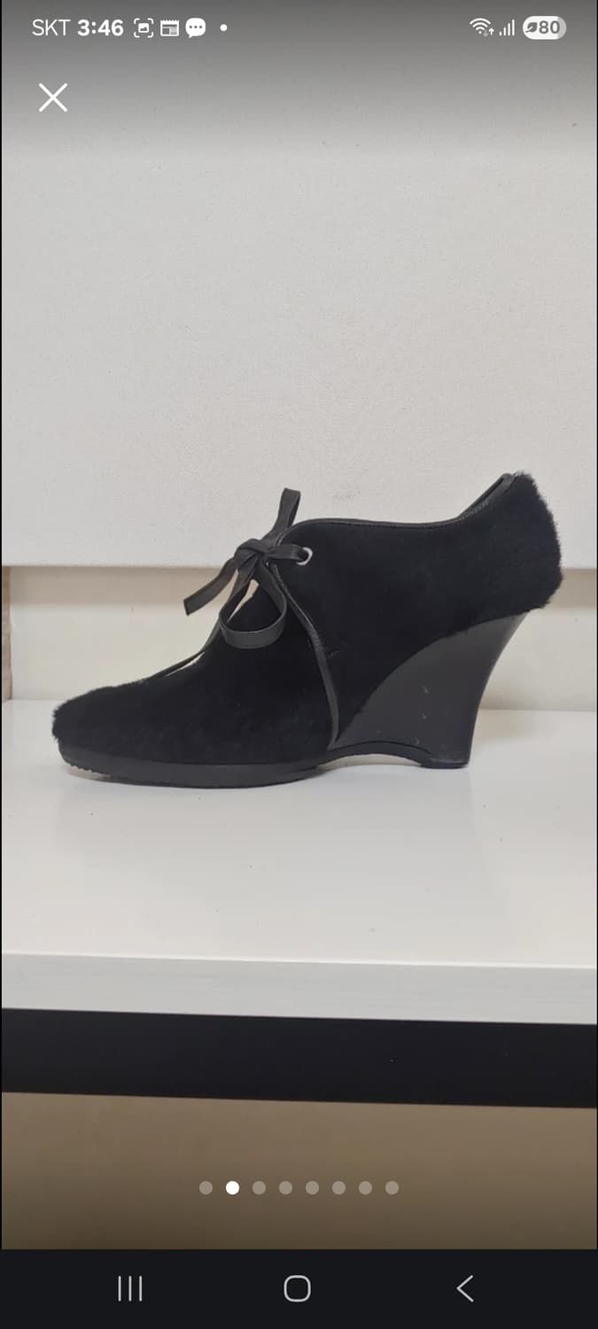 Ferragamo 웨지힐 블랙송치(5.5,d) 상품이미지1