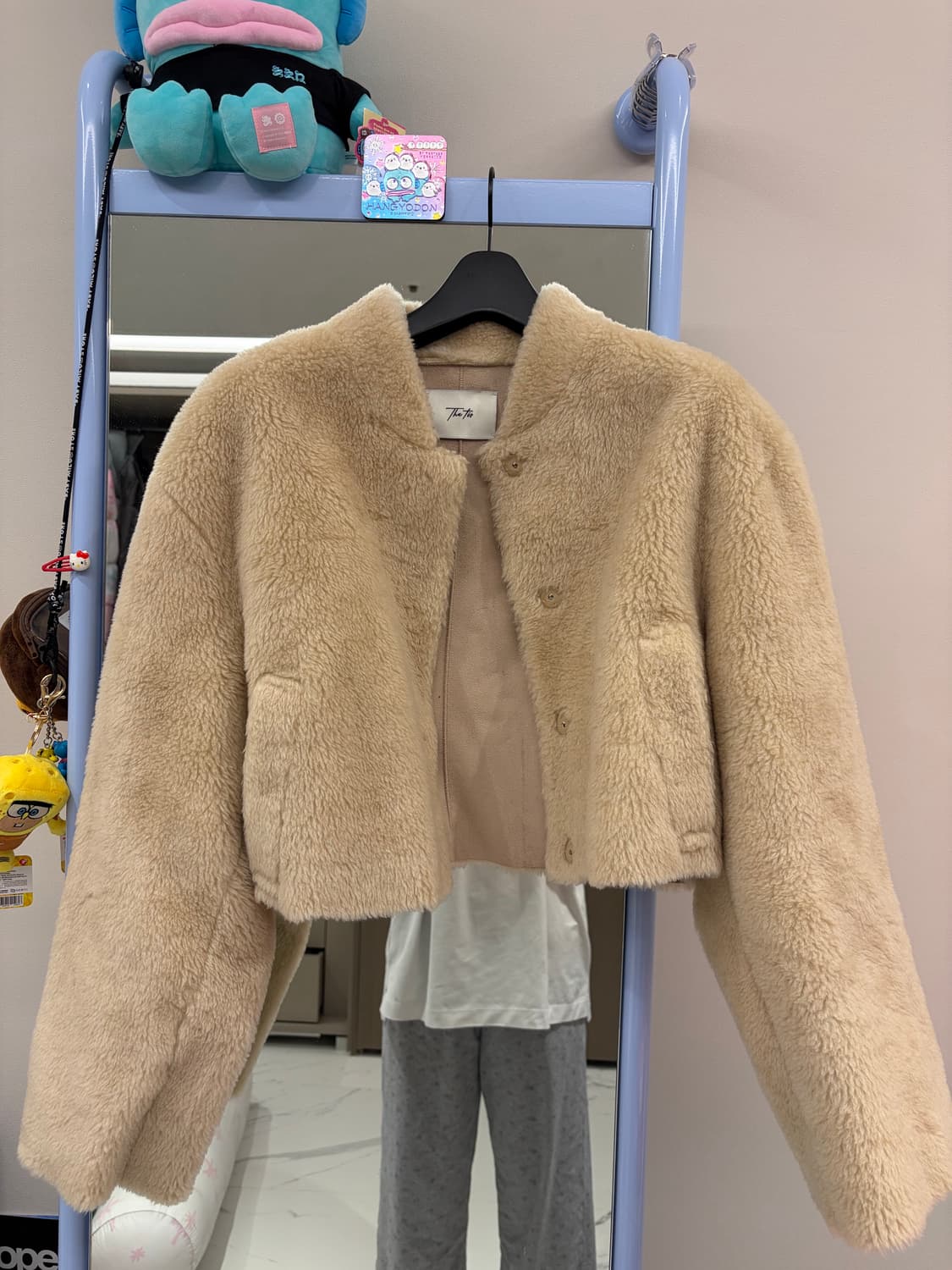 더티스 크롭 무스탕 상품이미지1