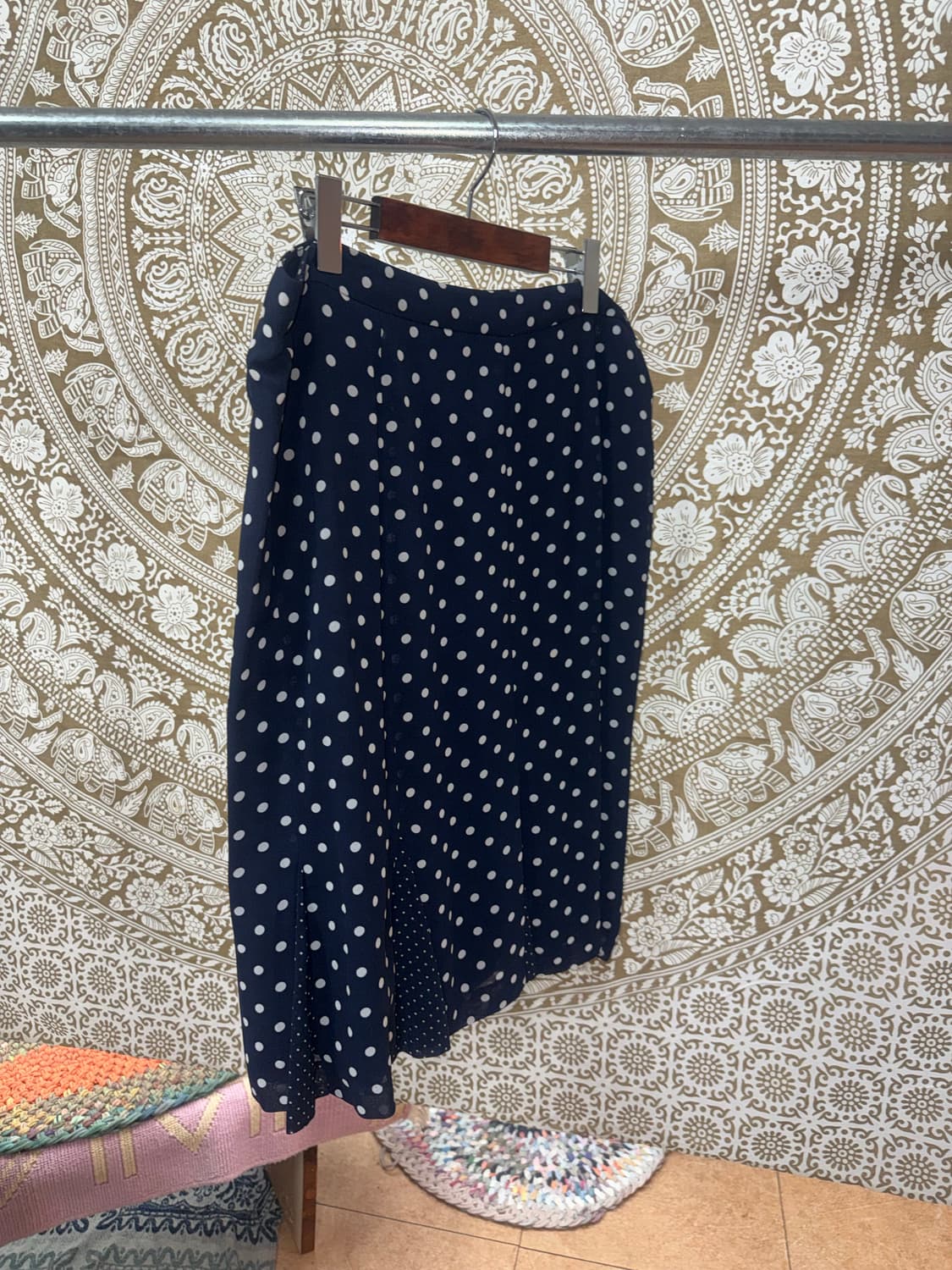 여성 빅사이즈 도트 미니스커트  상품이미지3