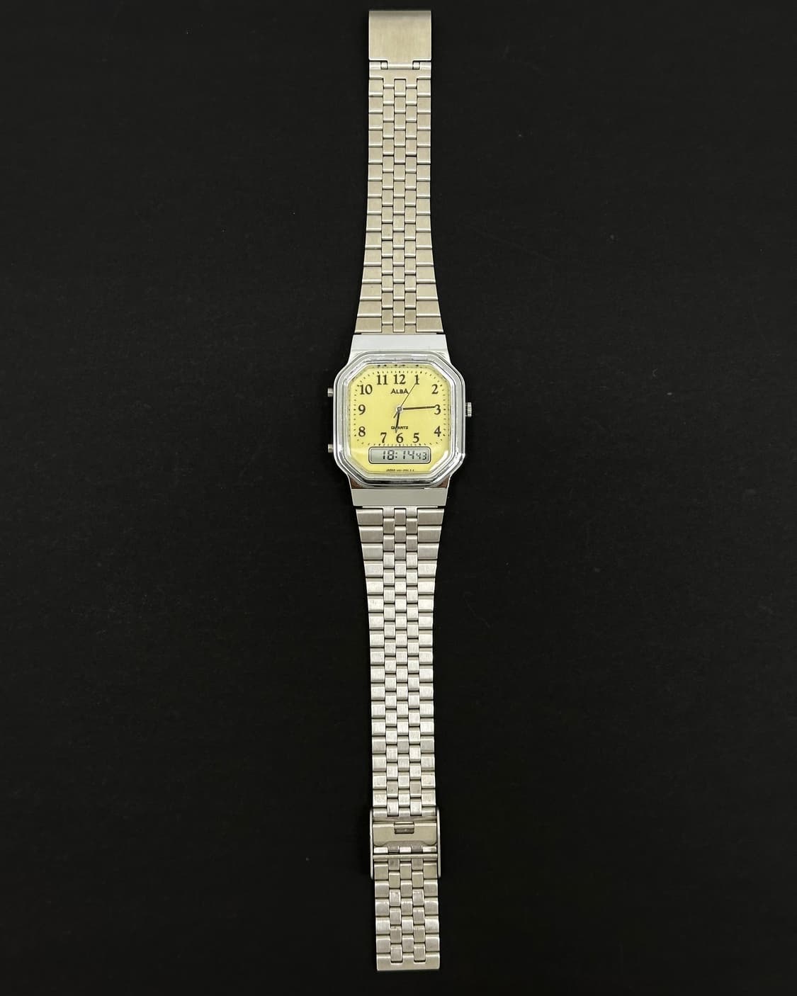 세이코 알바 옐로우 다이얼 아나디지 시계 상품이미지2