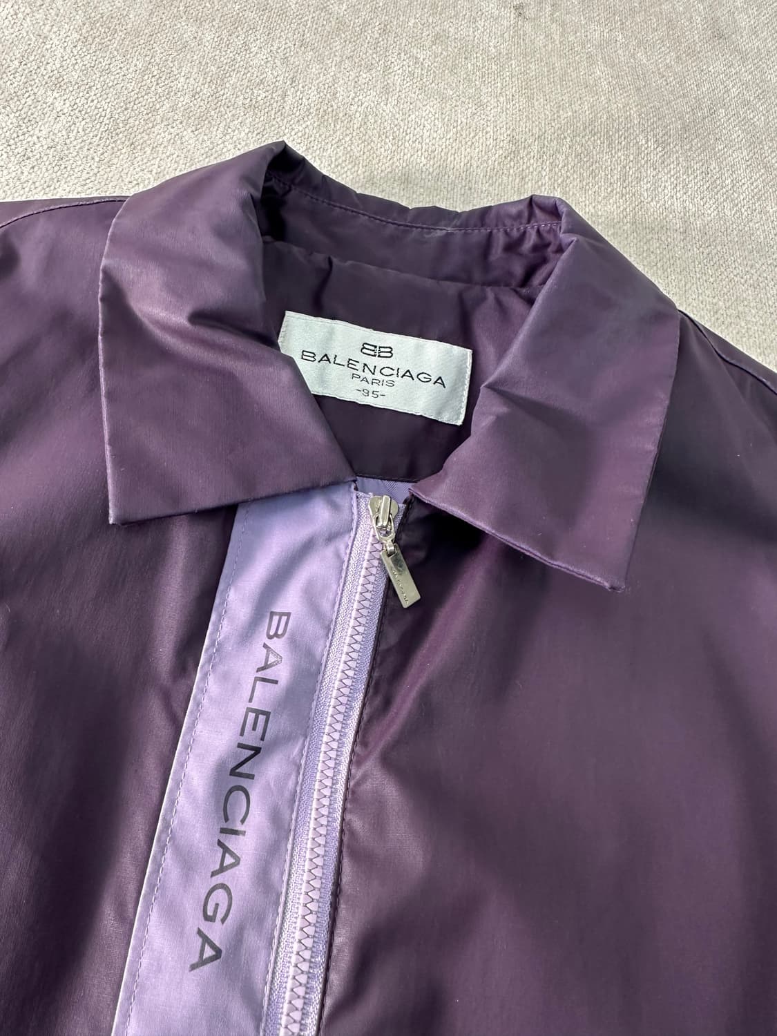 95 발렌시아가 00s 나일론 퍼플 베스트 자켓  상품이미지3