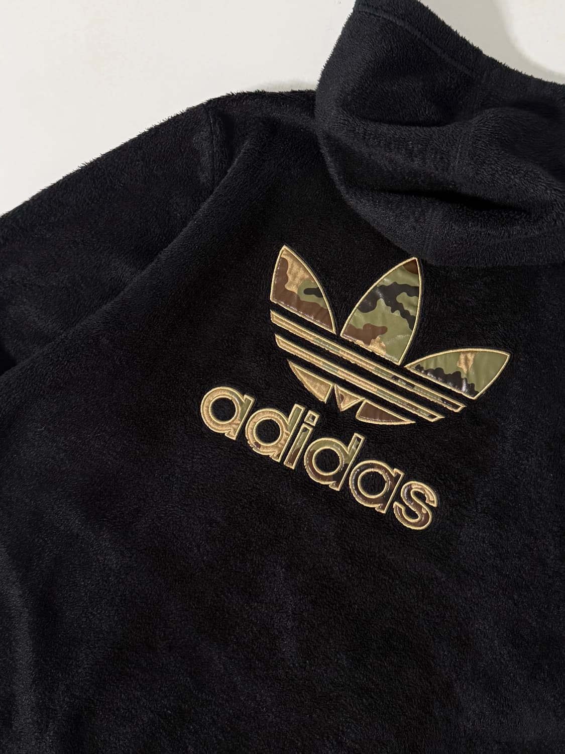 아디다스 루즈핏 카모 빅로고 파이어버드 플리스 후드집업 상품이미지3