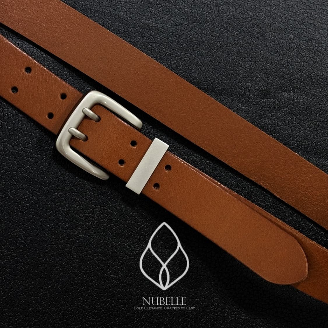 🌗 Double hole belt / 베지터블 소가죽 더블홀 벨트 상품이미지2