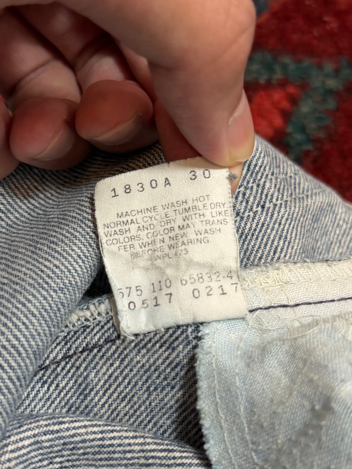 90's USA Made 빈티지 리바이스 517 오렌지탭 부츠컷 상품이미지10