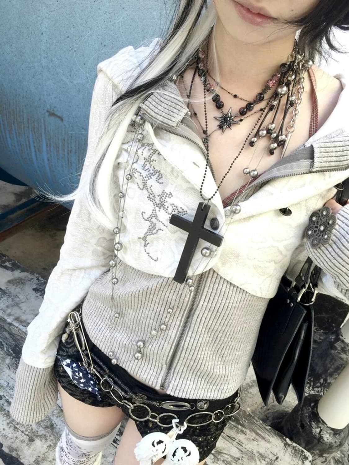 two-way vintage crop jk 상품이미지2