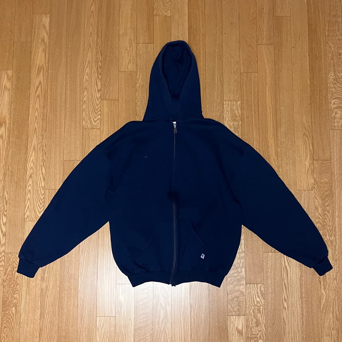 [XL] 90s 빈티지 러셀 네이비 후드집업 상품이미지1