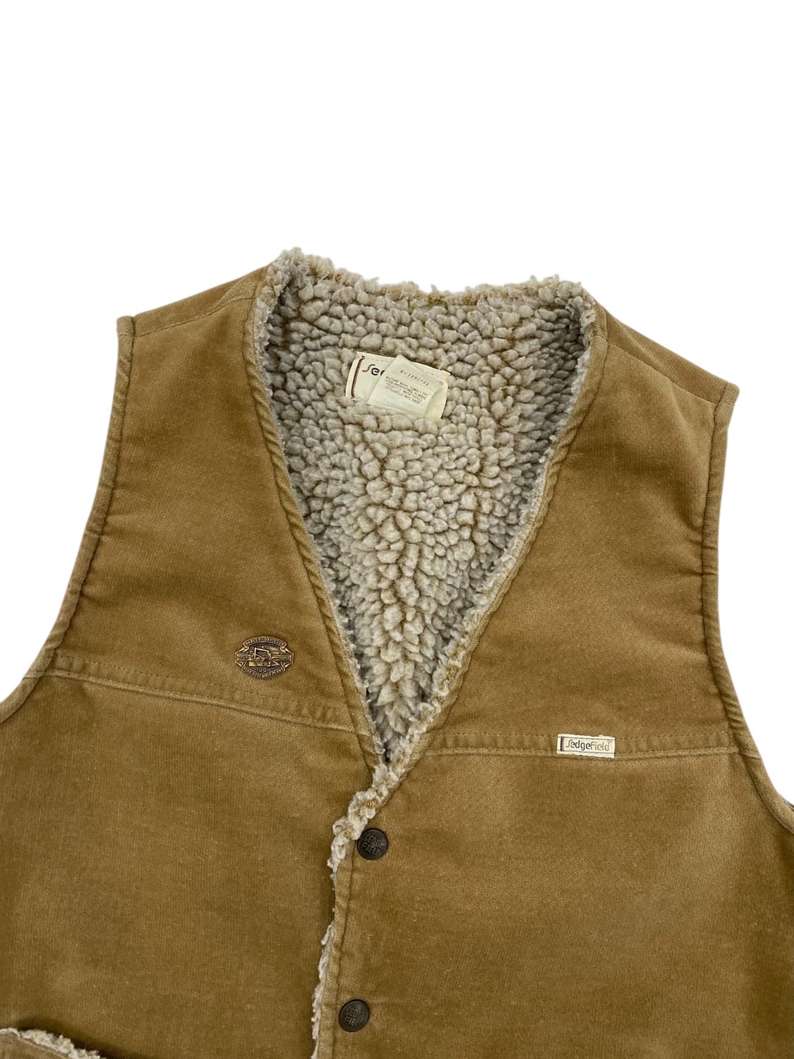 8-90's Sedgefield 코튼 쉐르파 베스트  상품이미지3