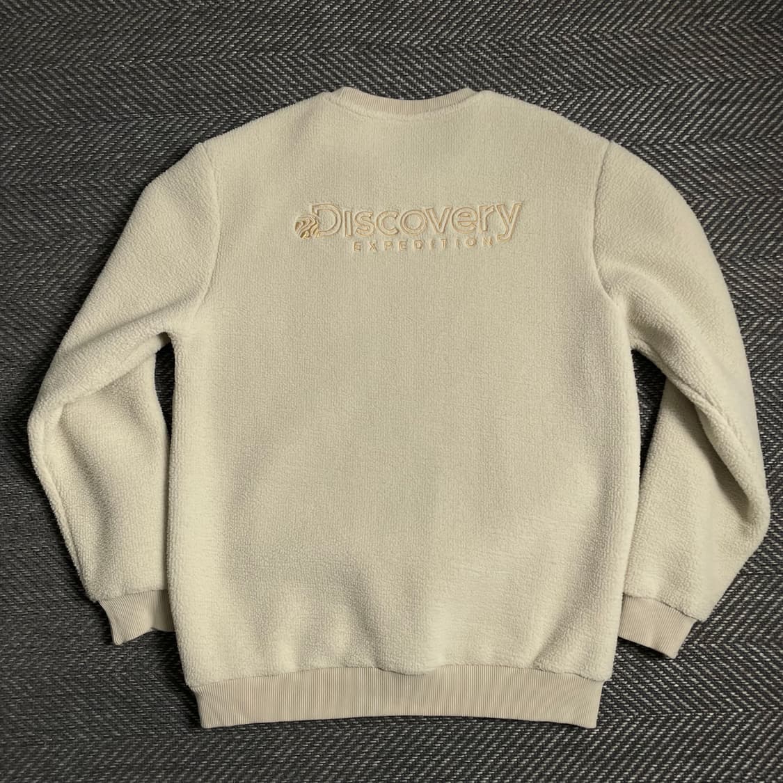 디스커버리 포켓 디테일 플리스 맨투맨 아이보리 y 4796 상품이미지6