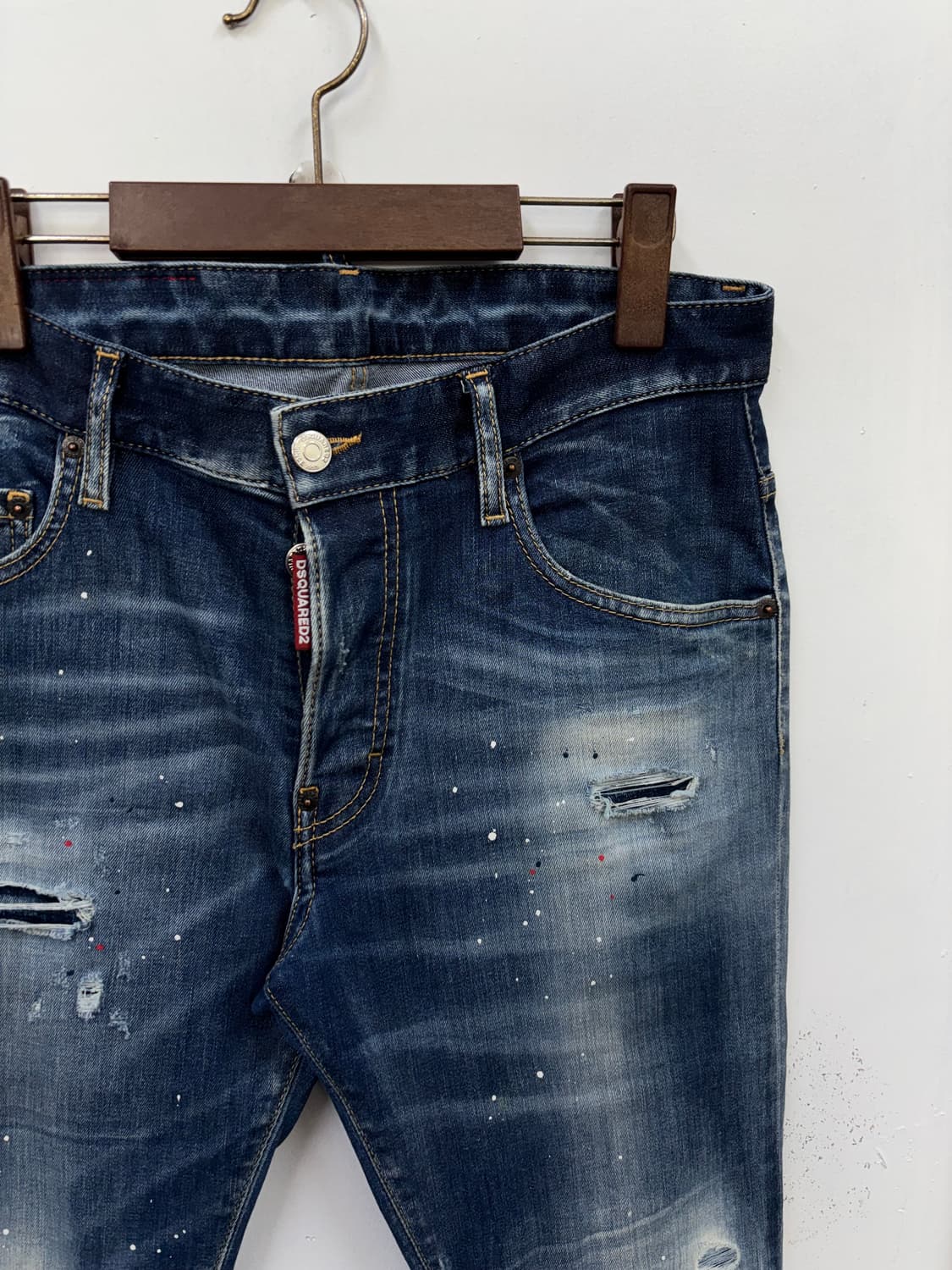 디스퀘어드2 페인팅 우먼 데님팬츠46 상품이미지3