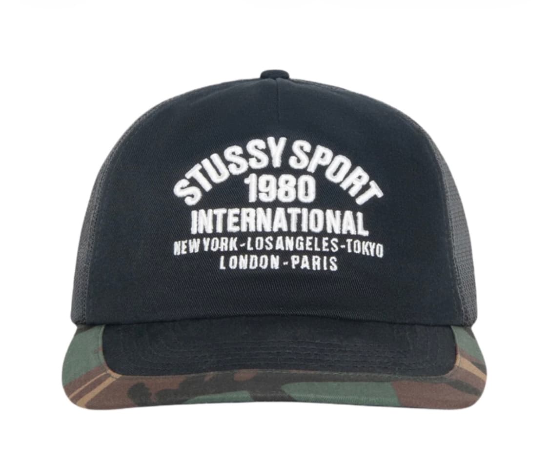 스투시 트러커 인터내셔널 스냅백 블랙 상품이미지1