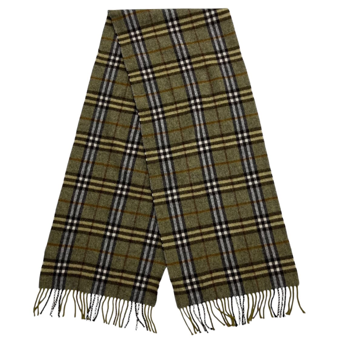 버버리 그린 노바체크 램스울 머플러 상품이미지4