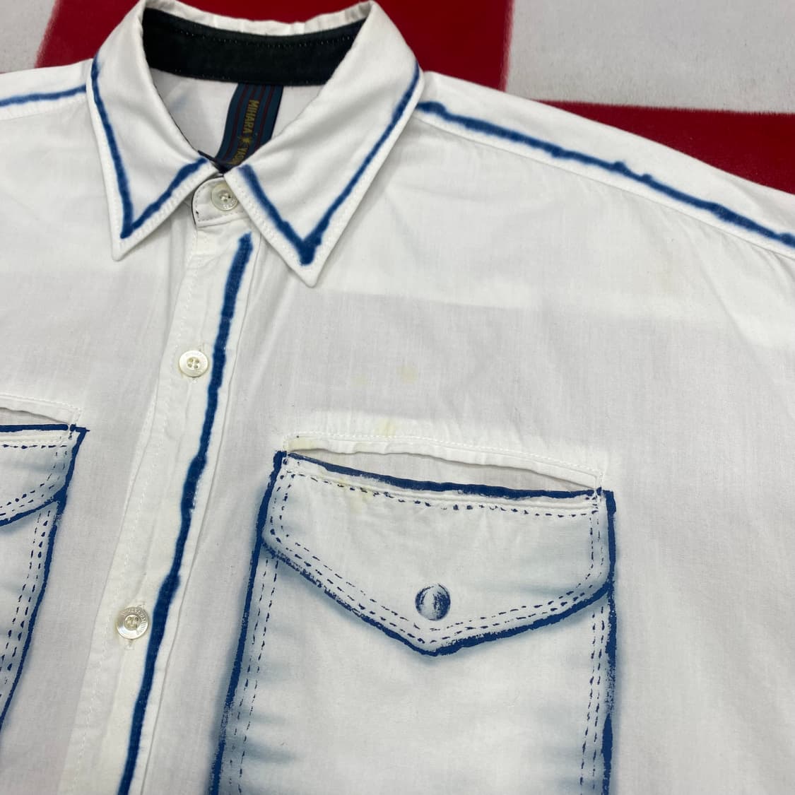 미하라 야스히로 셔츠  44 실측 L 상품이미지4