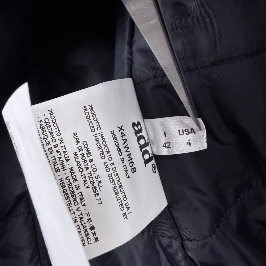 add 더블포켓 네이비 울 코트 상품이미지7