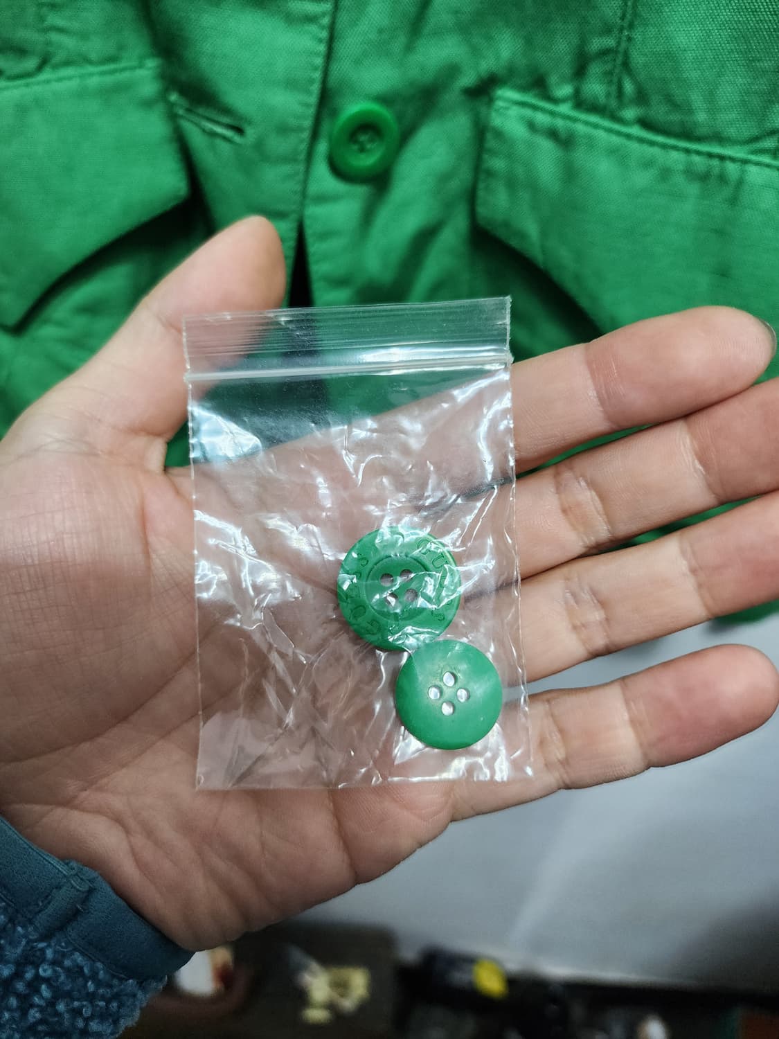 게스 Y2K 그린 린넨 블레이저  상품이미지6