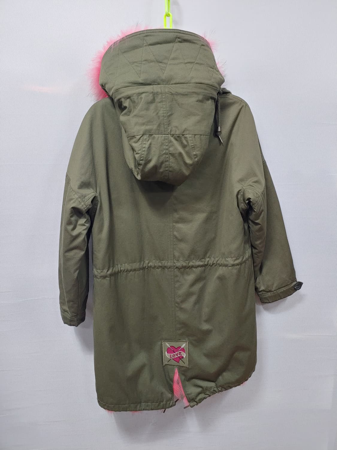 엣지 카키색 폭스퍼 야상 점퍼 여성 66 상품이미지2