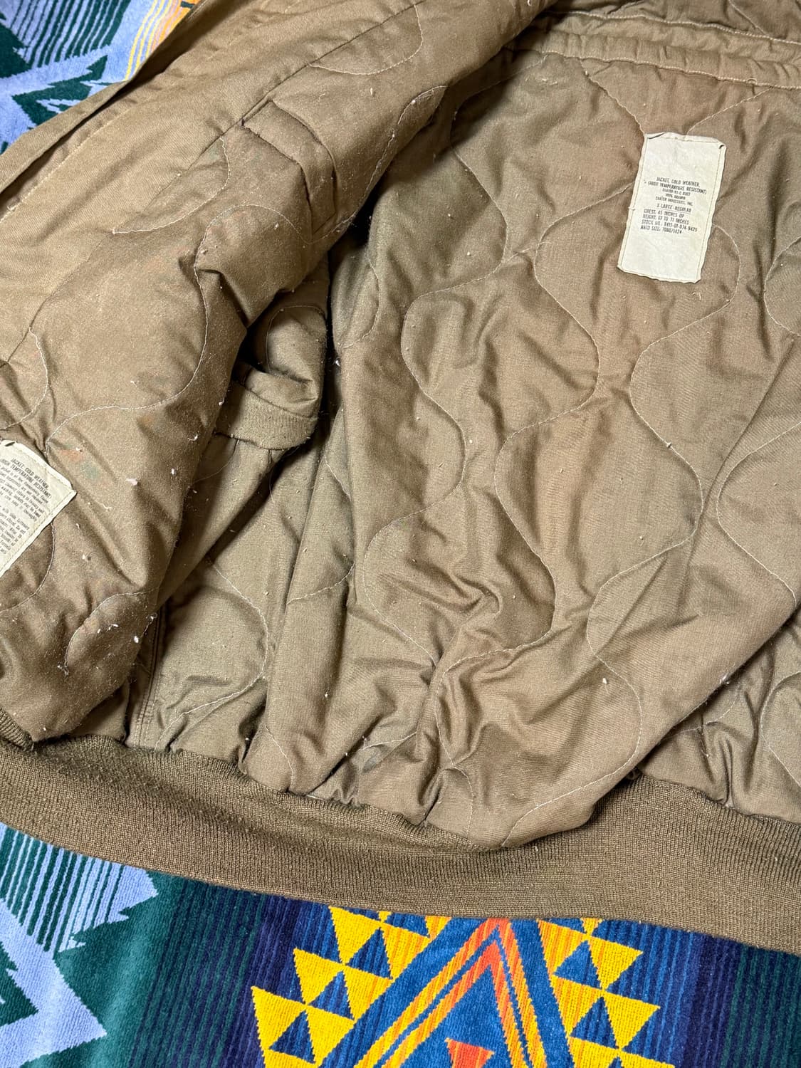 *80s US military tanker jacket XL 상품이미지3