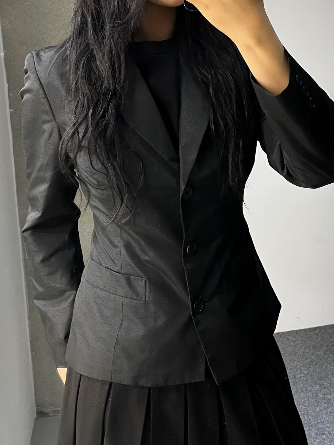 캐서린 햄넷 3B 텍스쳐 블레이저 자켓 상품이미지2