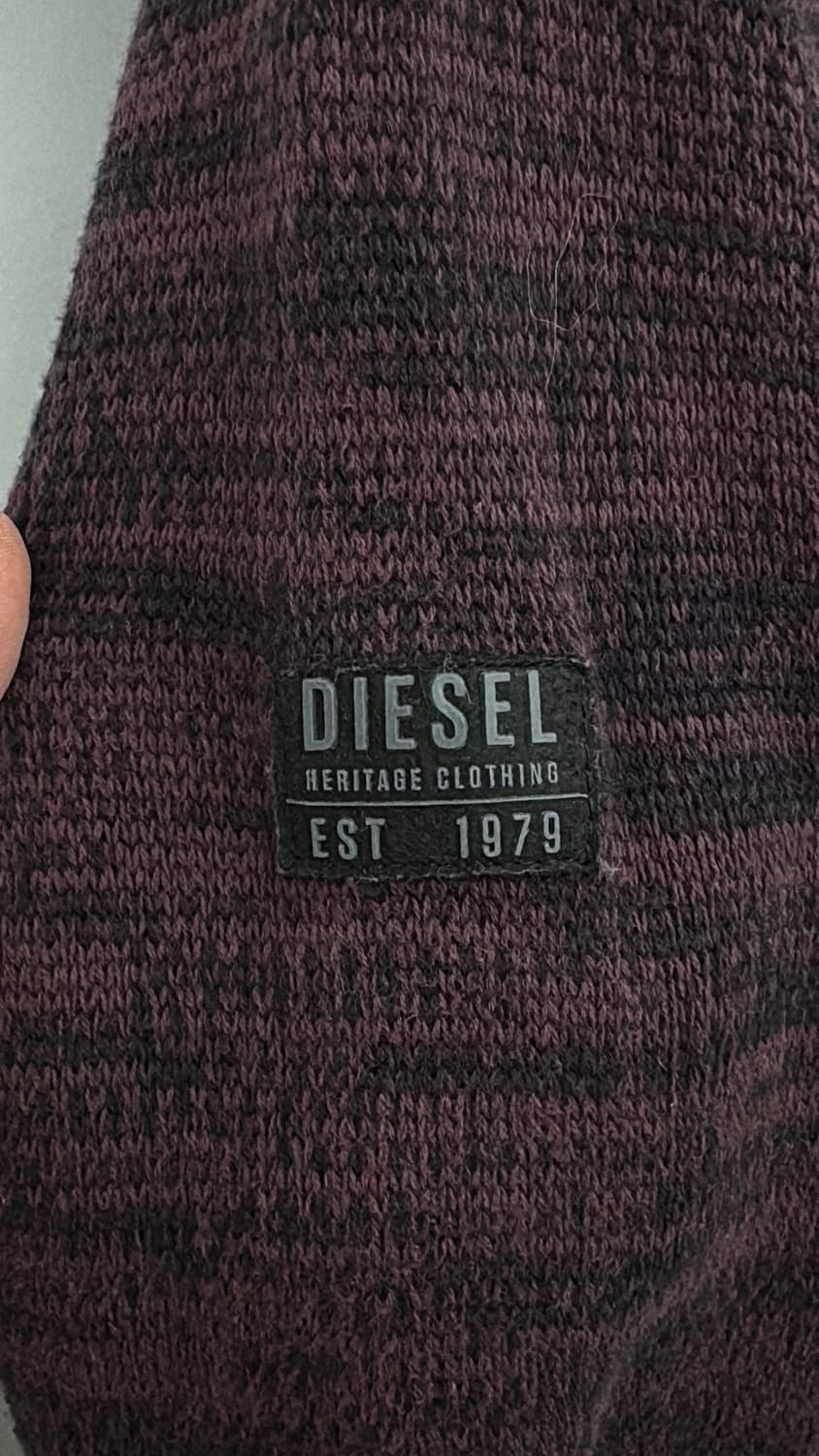 디젤 하프넥 니트 버건디 여/XXL 상품이미지3