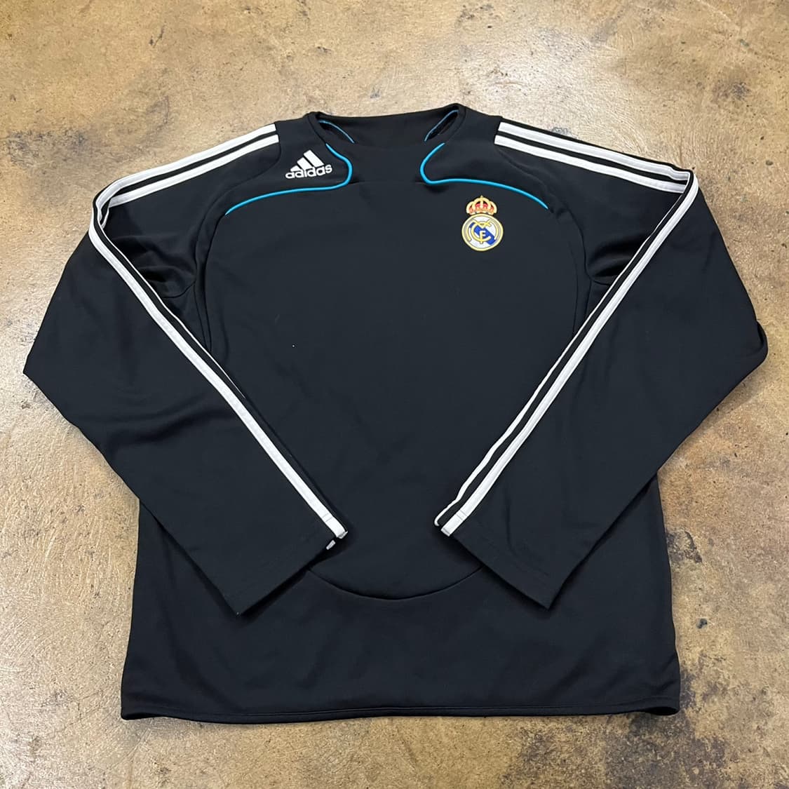 [정품/105] 아디다스 레알마드리드 트레이닝 긴팔티셔츠 블랙 b10 상품이미지2