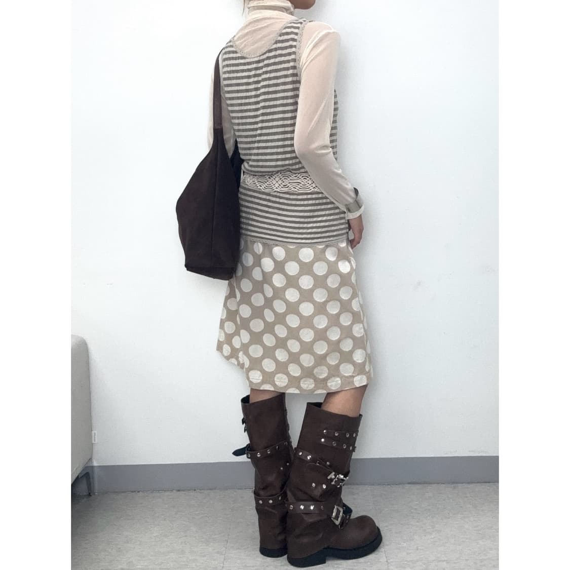 빈티지 롱슬리브 슬리브리스 세트 상품이미지3