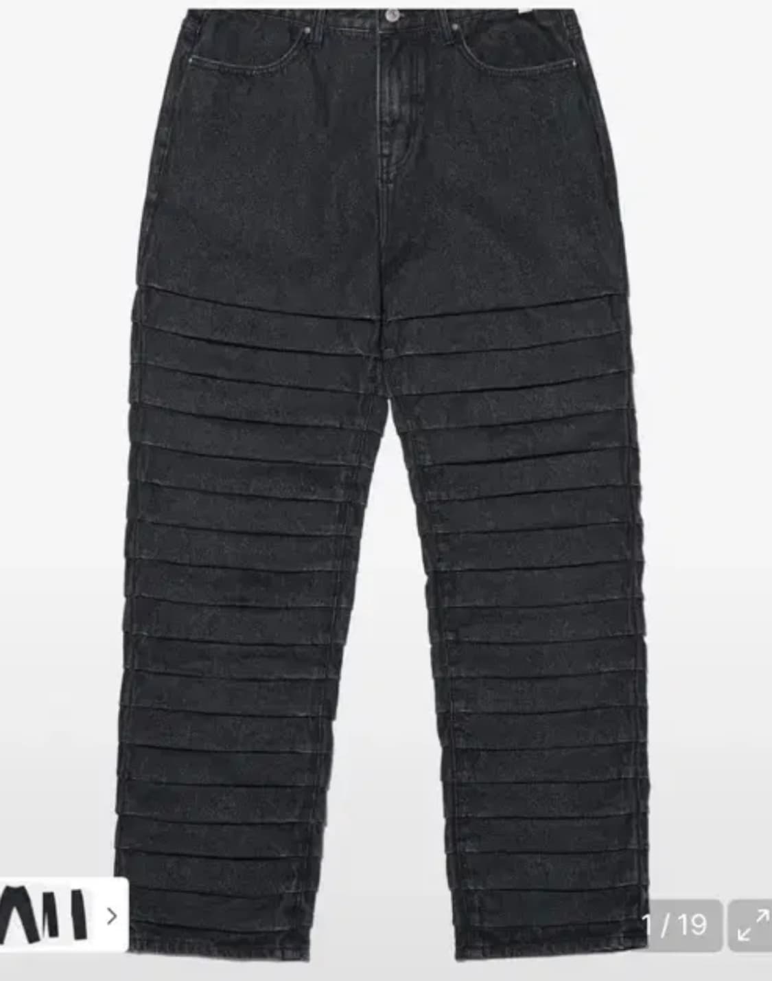 M) 노매뉴얼 t.w 데님팬츠 곱창진 상품이미지1