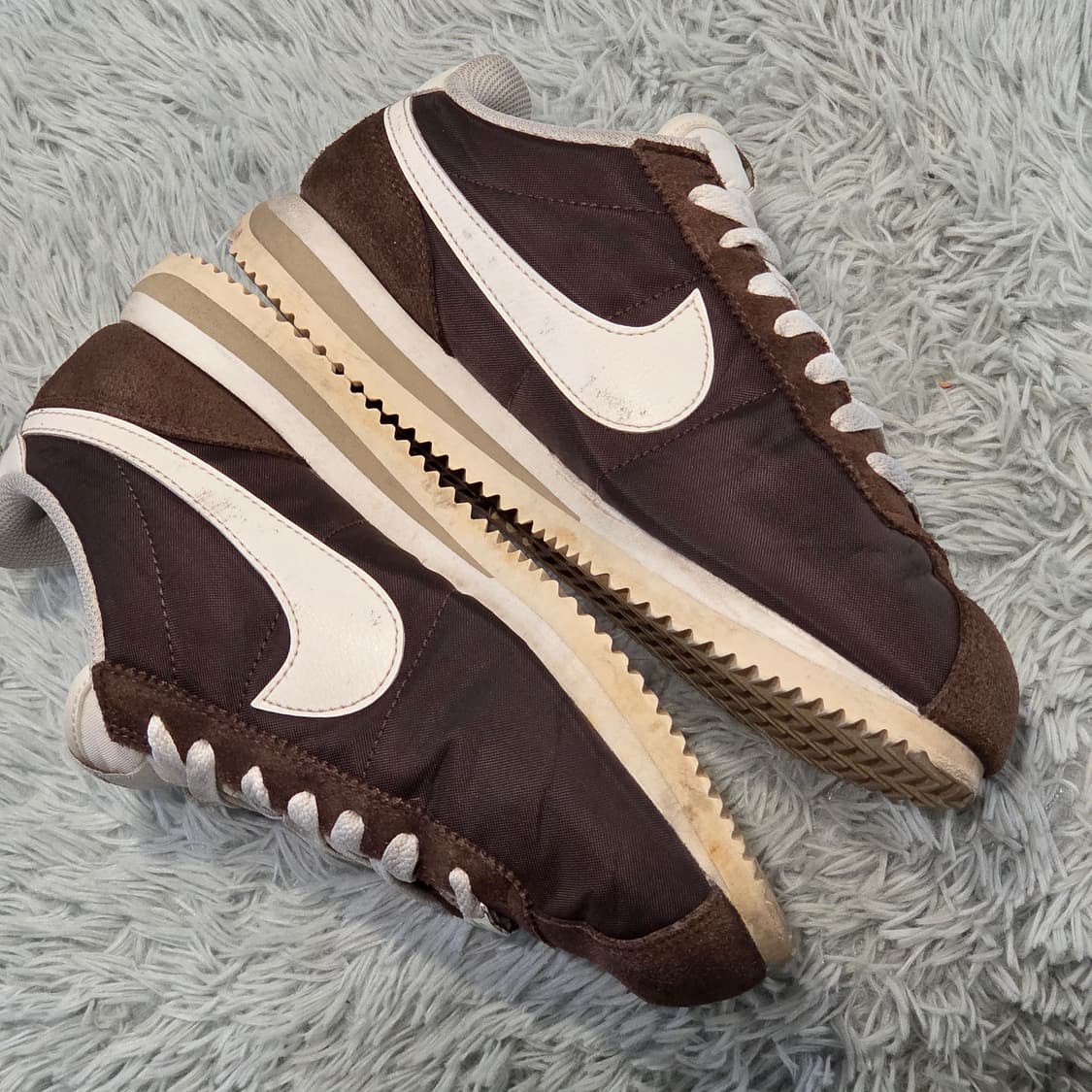 1a-2:나이키 코르테즈 브라운 화이트 235mm 상품이미지7