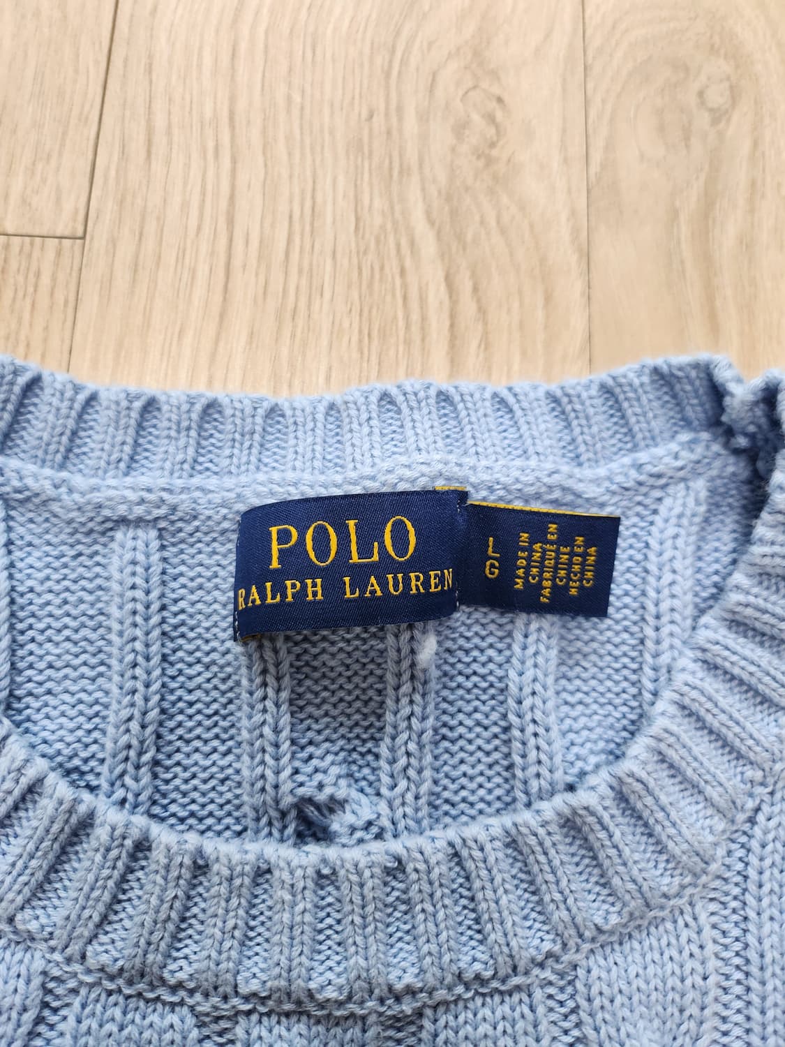 폴로랄프로렌 케이블반팔니트 (L 상품이미지7