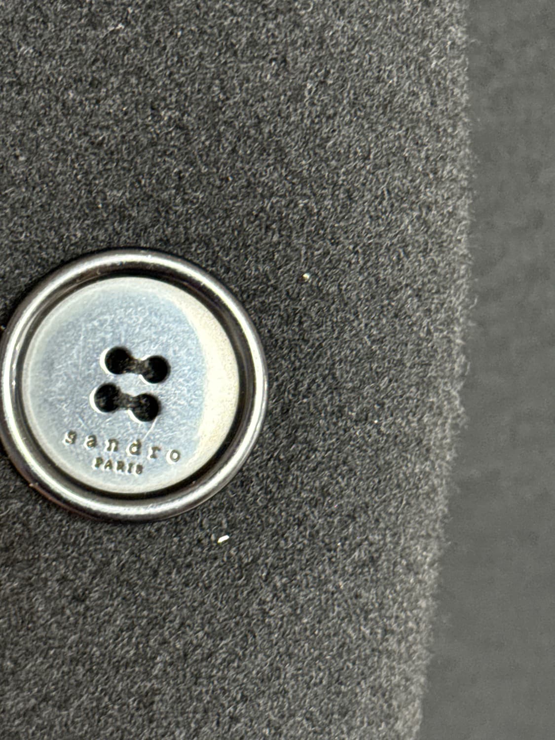 산드로 남성 울 캐시미어 코트-블랙 상품이미지3