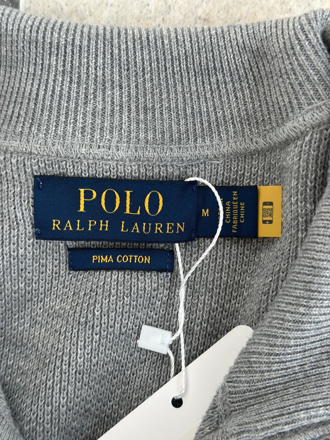 폴로 랄프로렌 그레이 와플 니트집업  상품이미지8