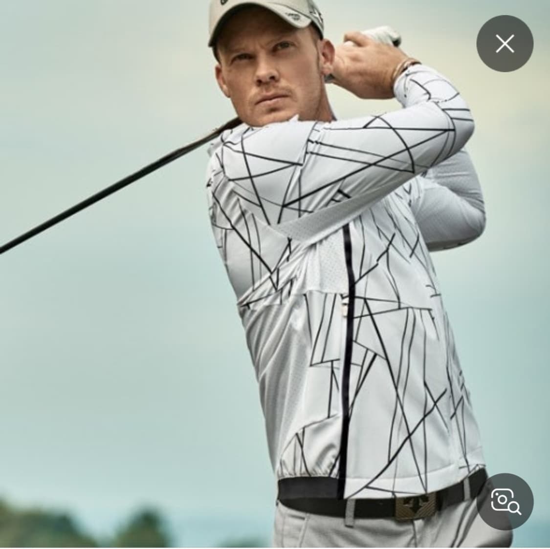 데상트 골프 패턴 집업자켓 100(L) 상품이미지2