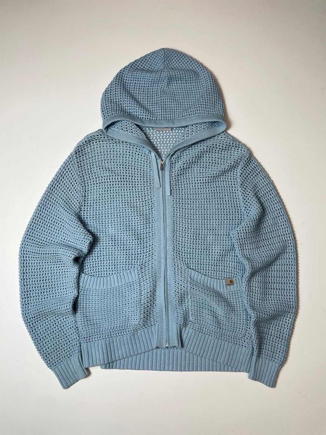 칼하트 WIP 메쉬 후드 니트 집업 PN9390 상품이미지1