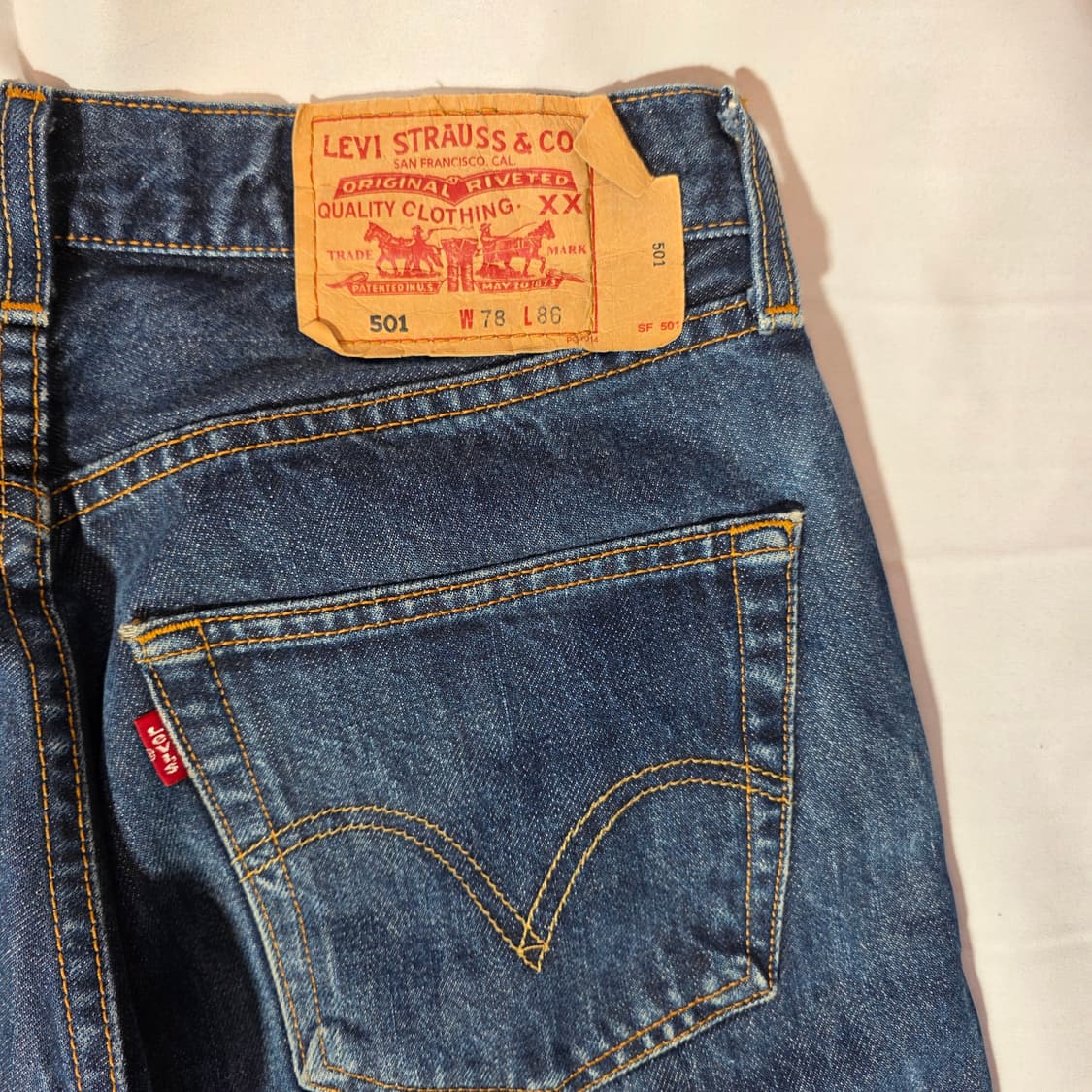 [W31L34]00s 리바이스 501 데님팬츠 상품이미지6
