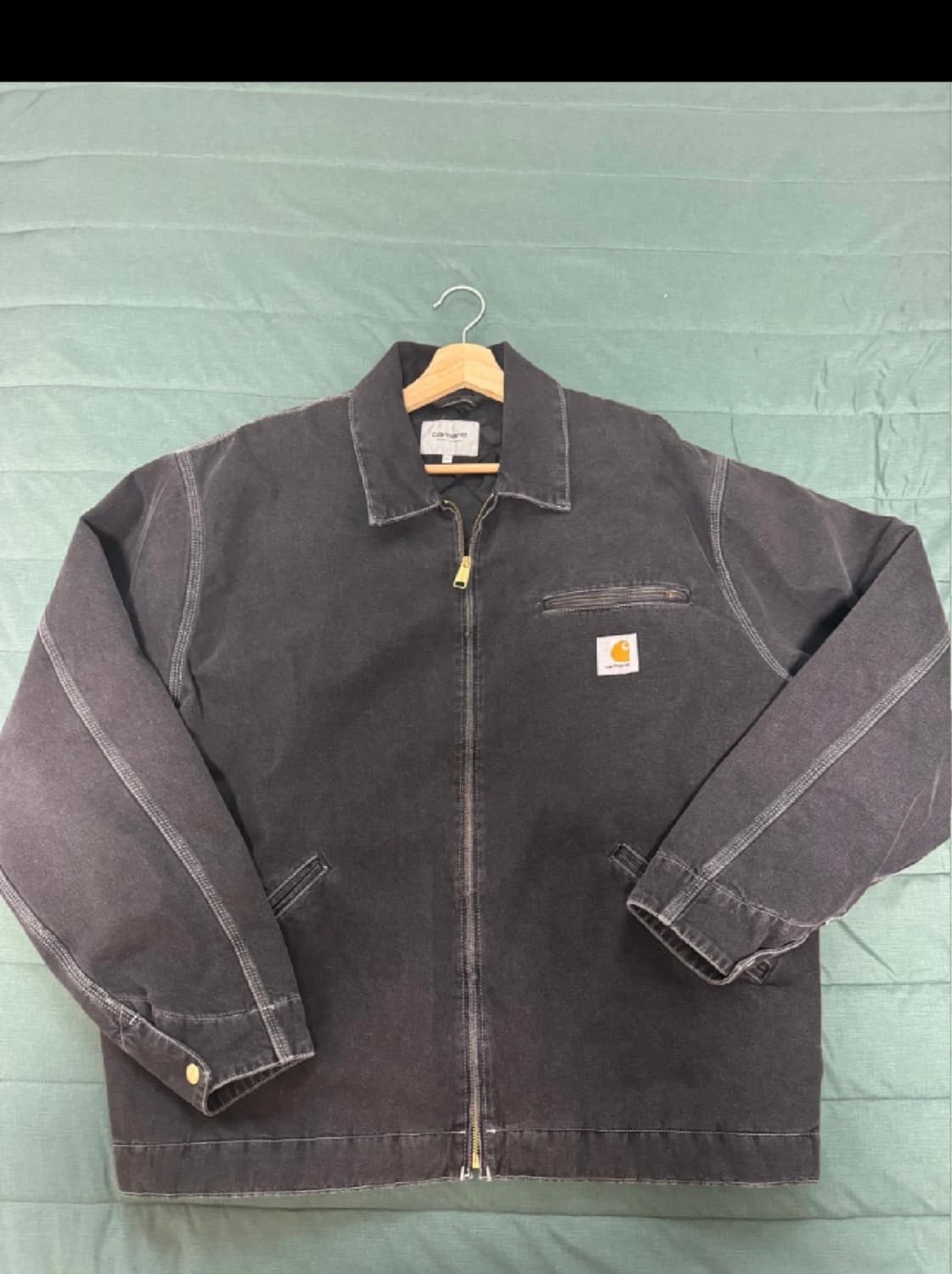 칼하트 WIP OG 디트로이트 자켓 블랙스톤워시드 xl 상품이미지2