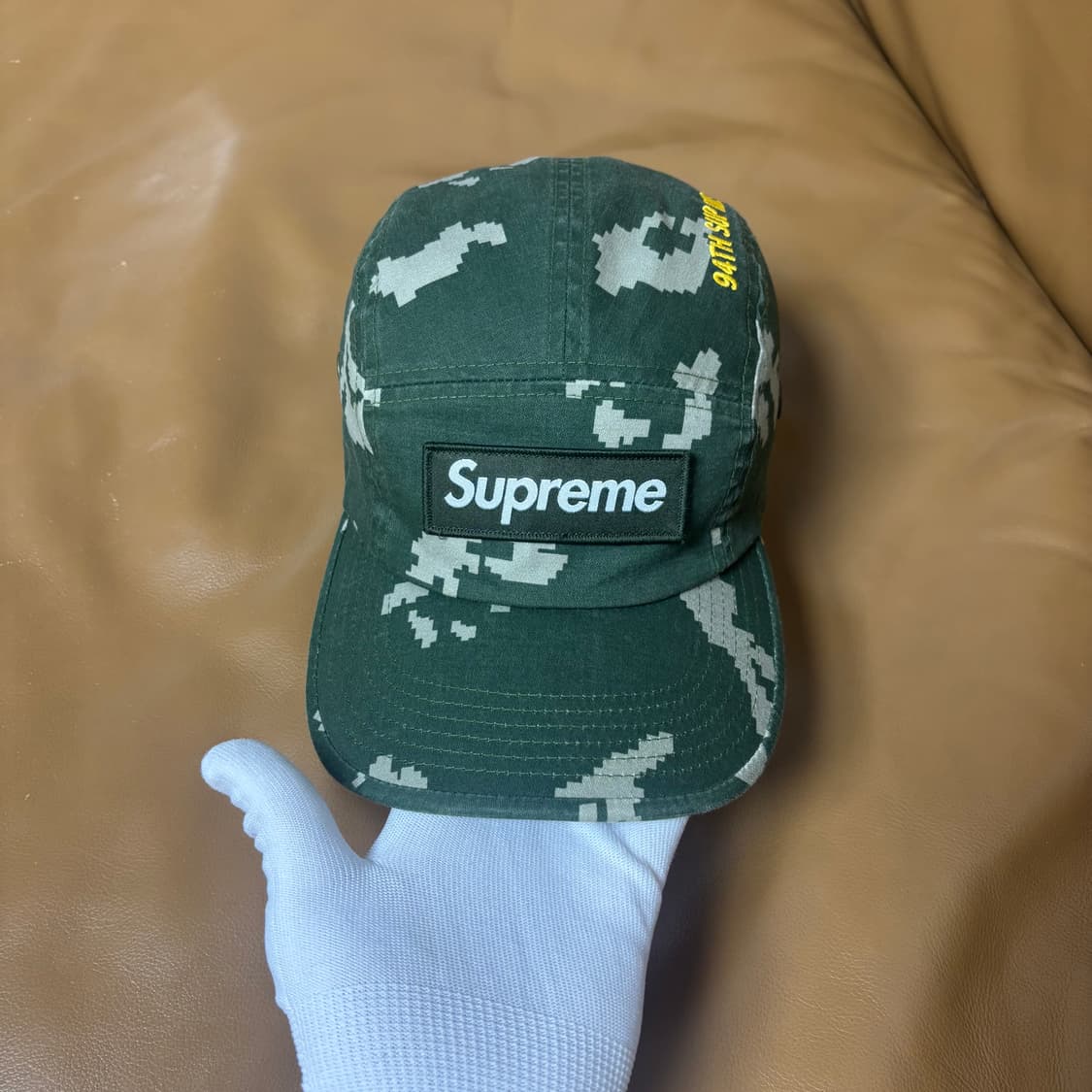 슈프림 캠프캡 모자 박스로고 21fw 밀리터리 카모 카키 상품이미지2