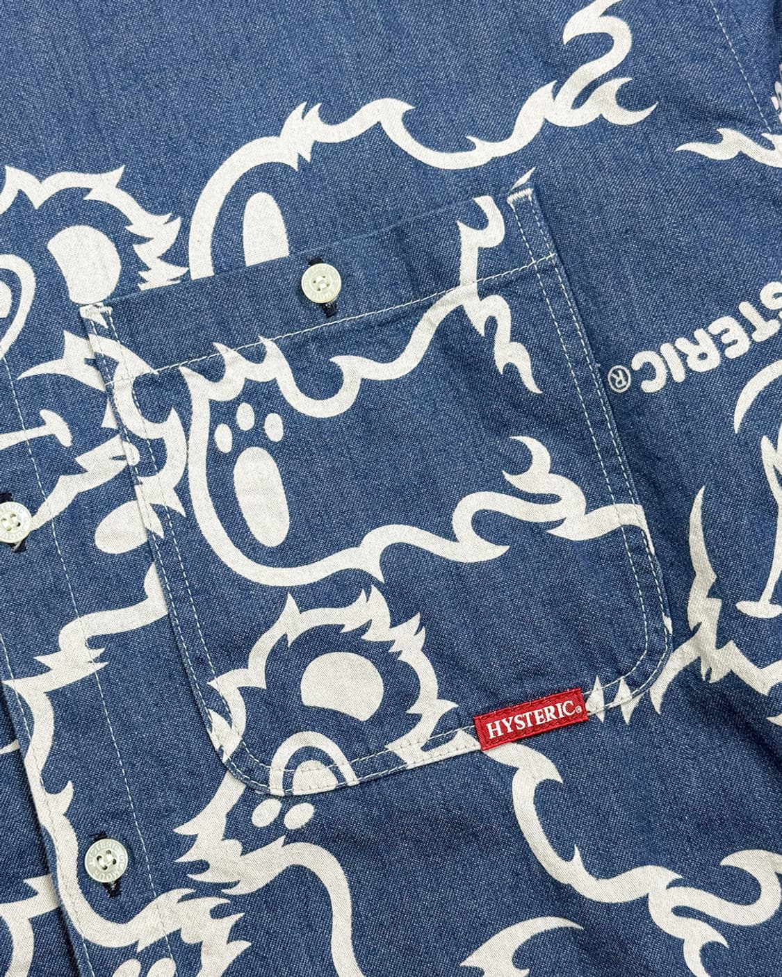 HYSTERIC GLAMOUR Oversized Denim Shirt 상품이미지4