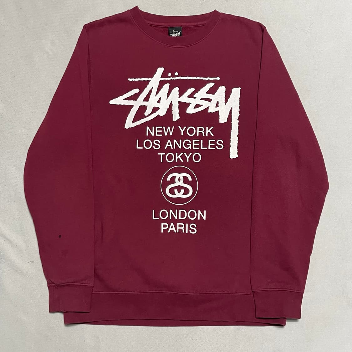 L 스투시 빅로고 월드투어 맨투맨 상품이미지2