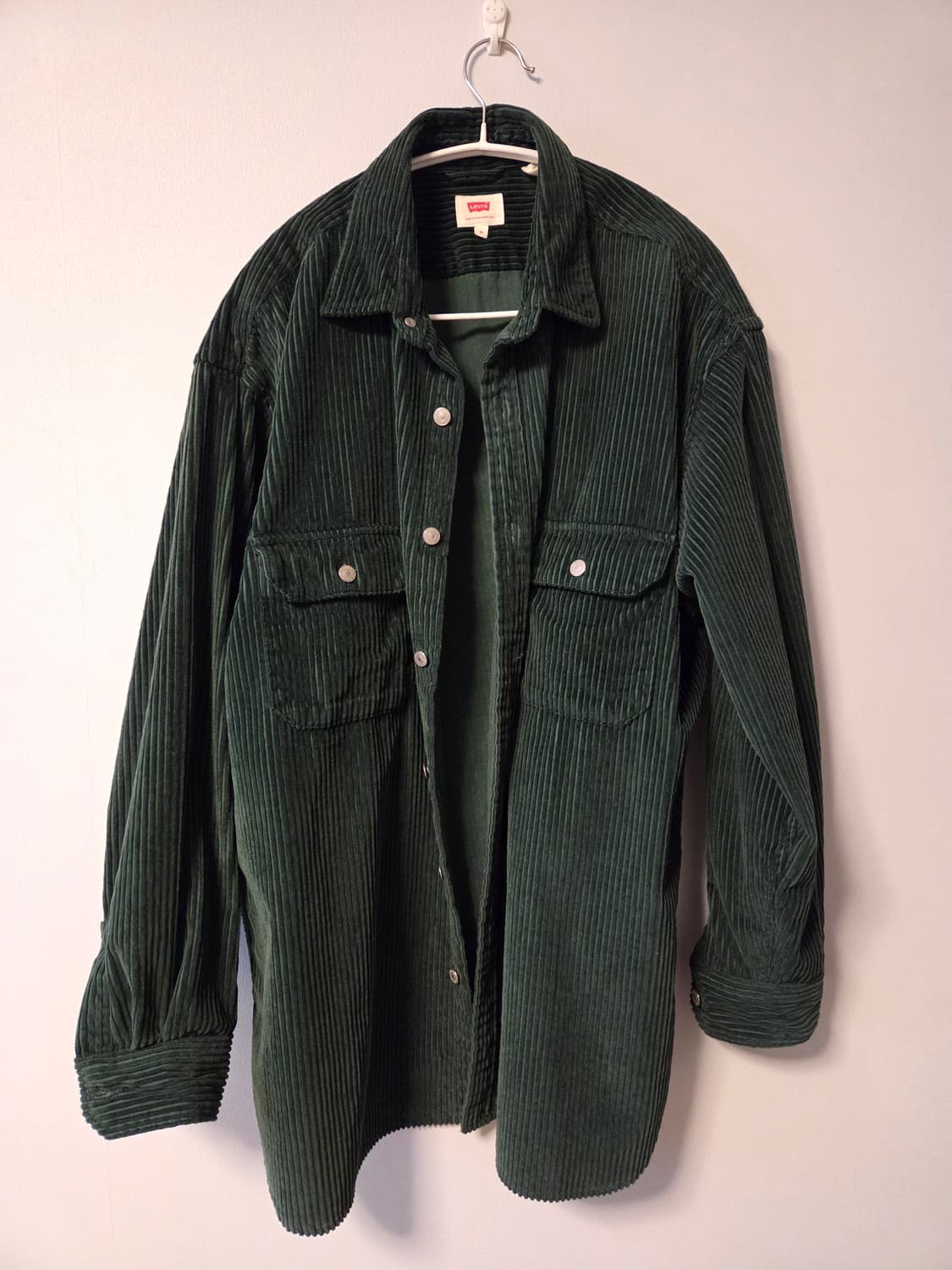 리바이스 코듀로이 셔츠 딥그린 L 상품이미지3