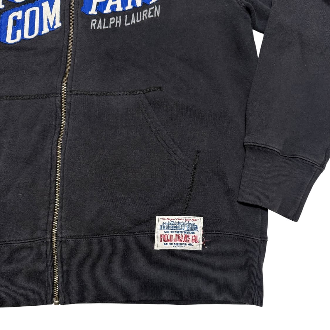 00‘s 폴로 랄프로렌 진스 레터링 기모 후드집업 상품이미지7