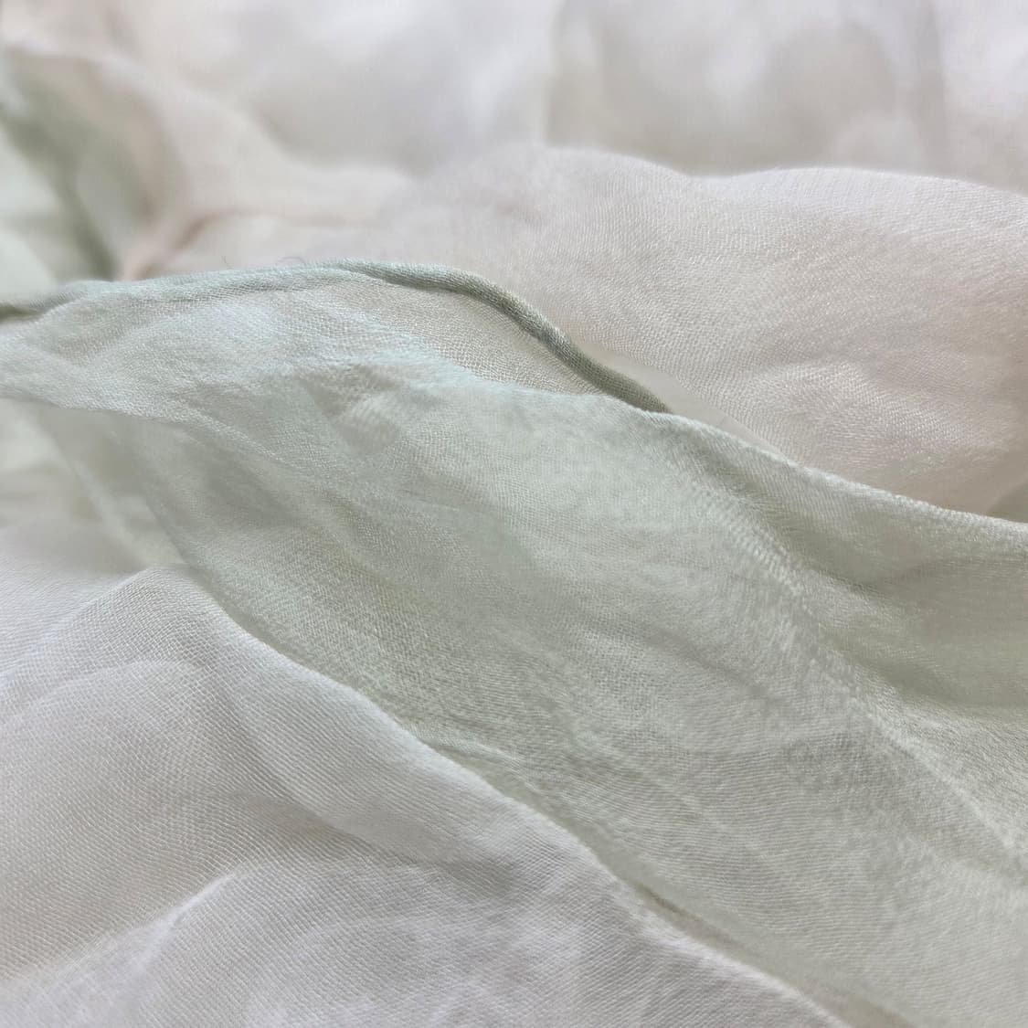 하구미 모리걸 파스텔 솜사탕 그라데이션 실크 스카프 상품이미지2