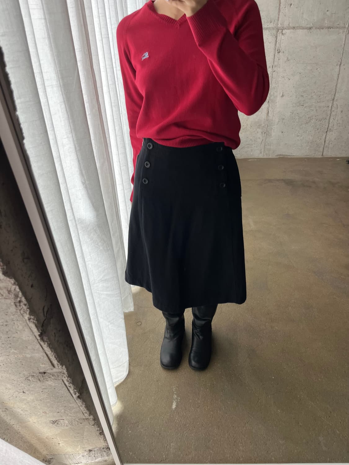 BURBERRY 버버리 블루 로고 롱슬리브 레드 상품이미지6