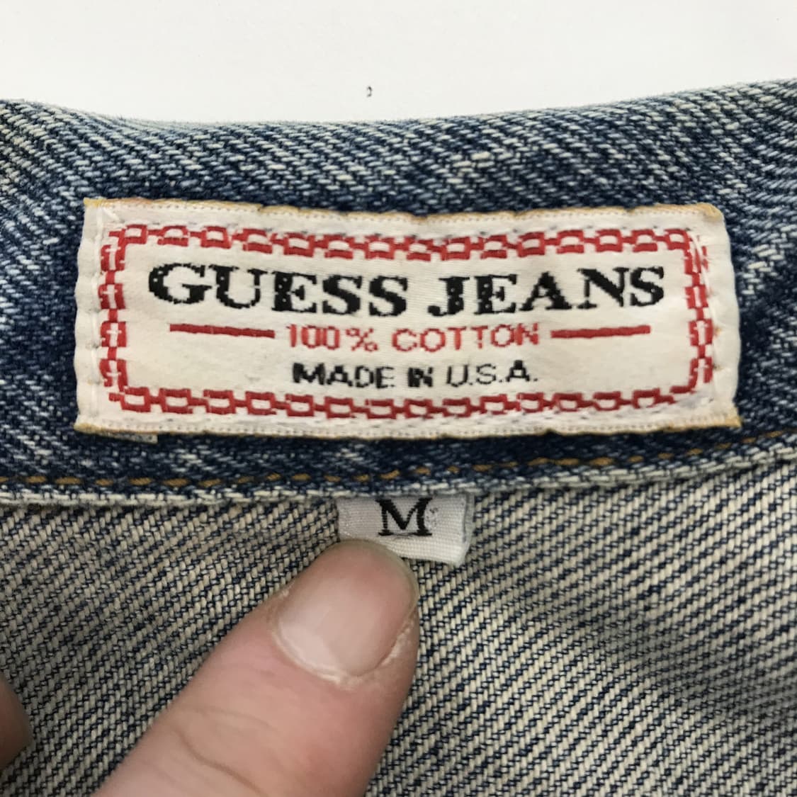 게스 GUESS USA 90s 오버사이즈 크롭데님자켓 [M] 상품이미지5