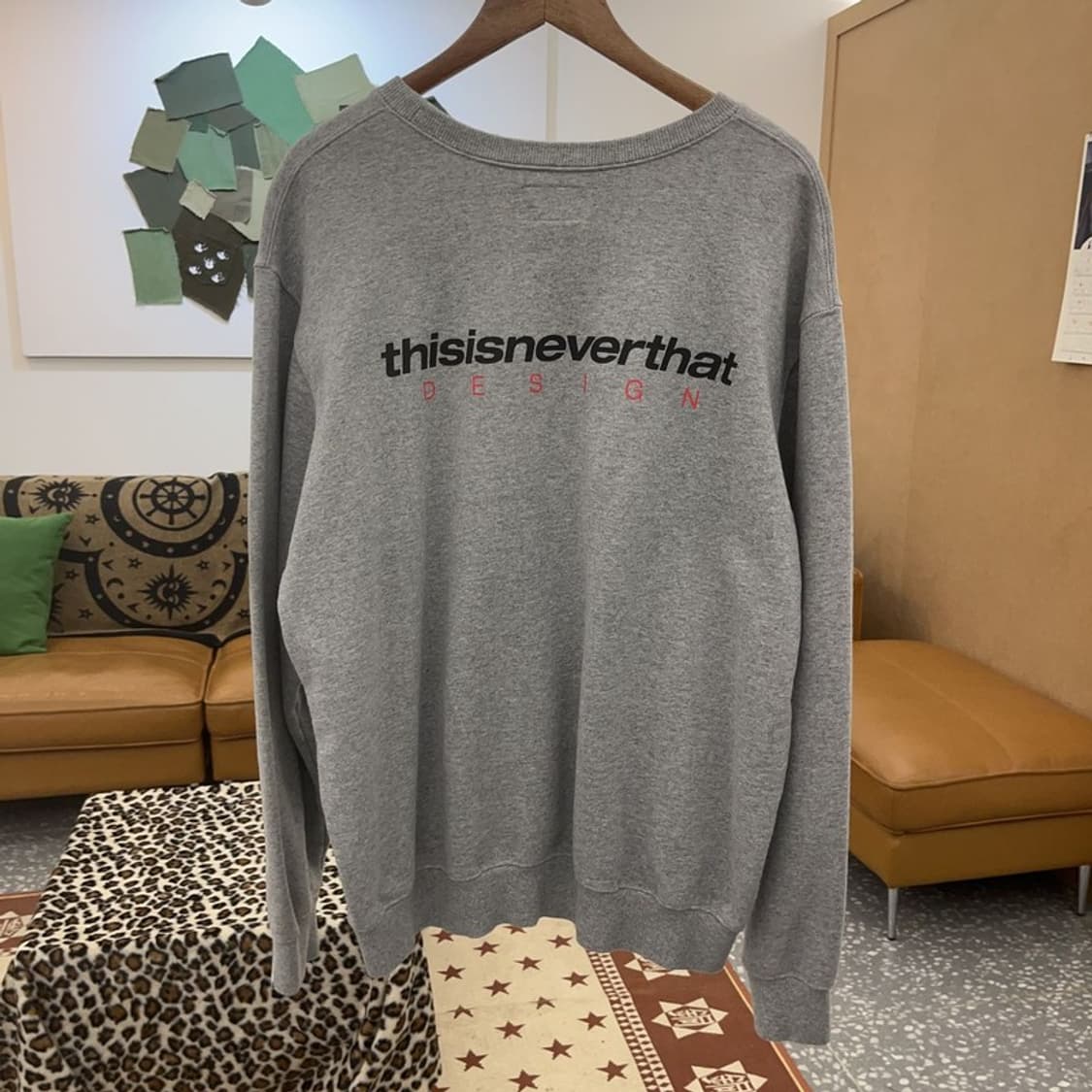 디스이즈네버댓 백로고 프린팅 모던 캐주얼 맨투맨 XL C09062 상품이미지4